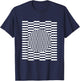 Visual grid perception illusion ophthalmologist T-Shirt - T-Shirt | Navy