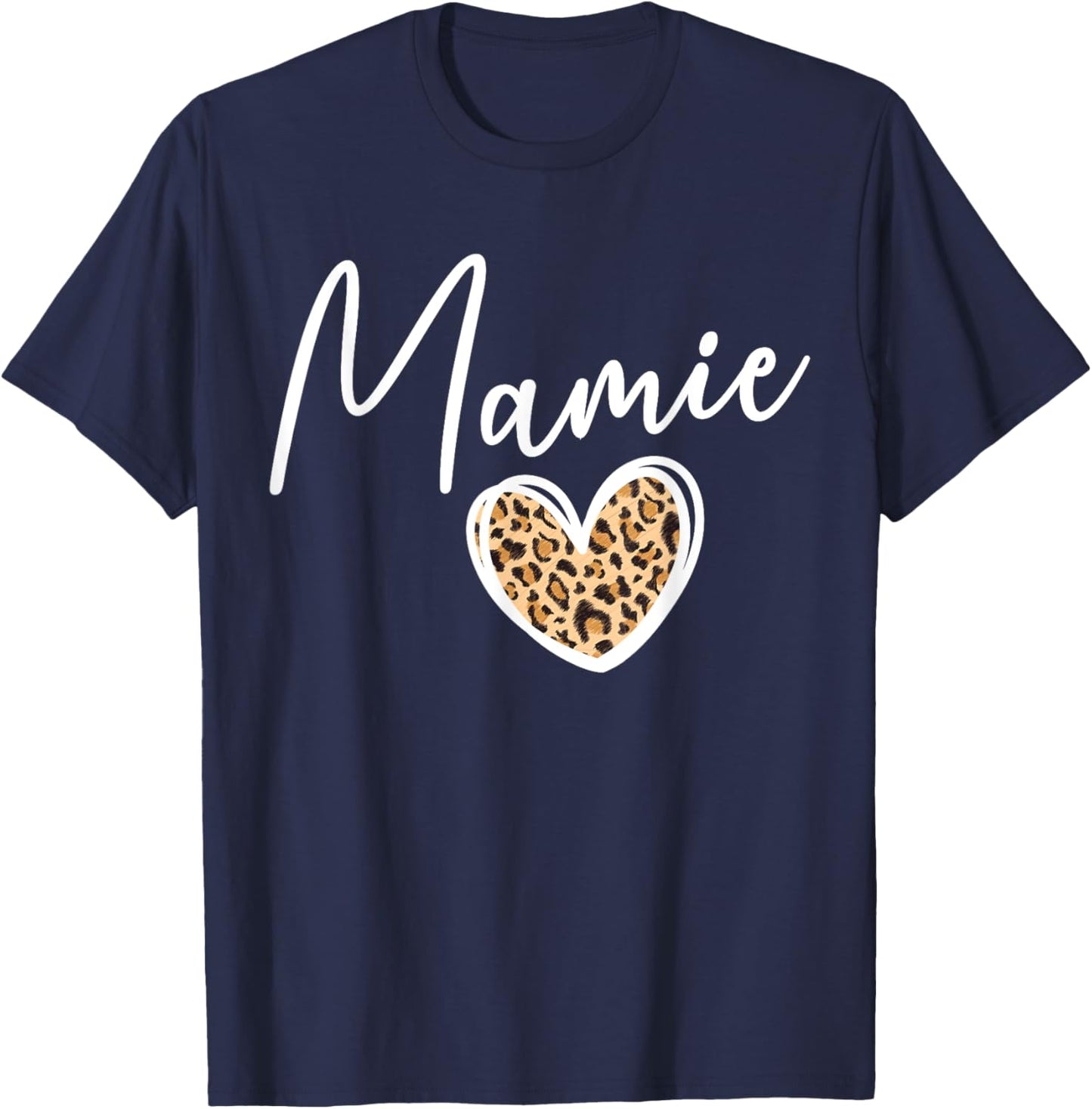 Mamie Grandma Heart Mamie Grandmother T-Shirt - T-Shirt | Navy
