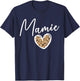 Mamie Grandma Heart Mamie Grandmother T-Shirt - T-Shirt | Navy