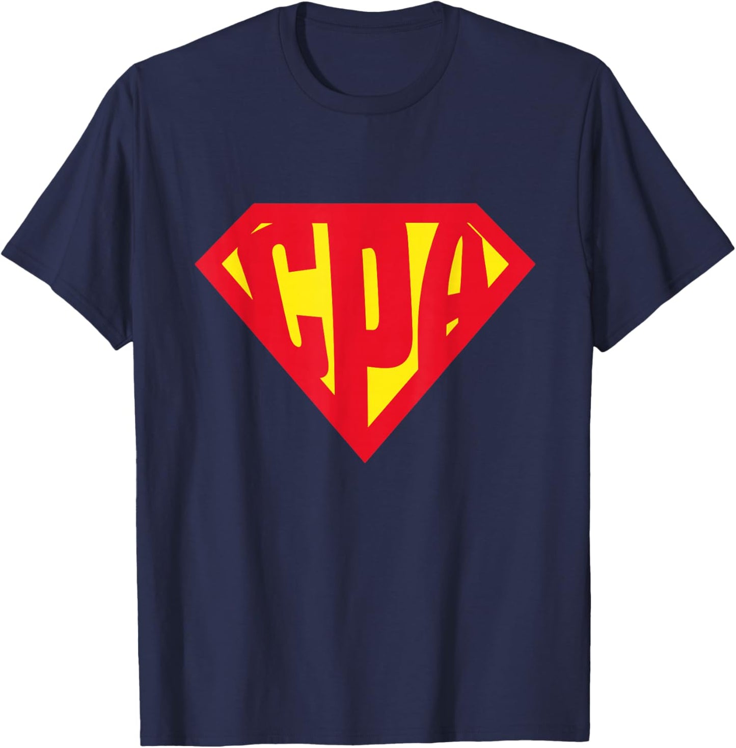 Superhero CPA Accountant T-Shirt - T-Shirt | Navy