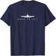 Born To Fly - Commercial Jet Pilot Gift T-Shirt - T-Shirt | Navy