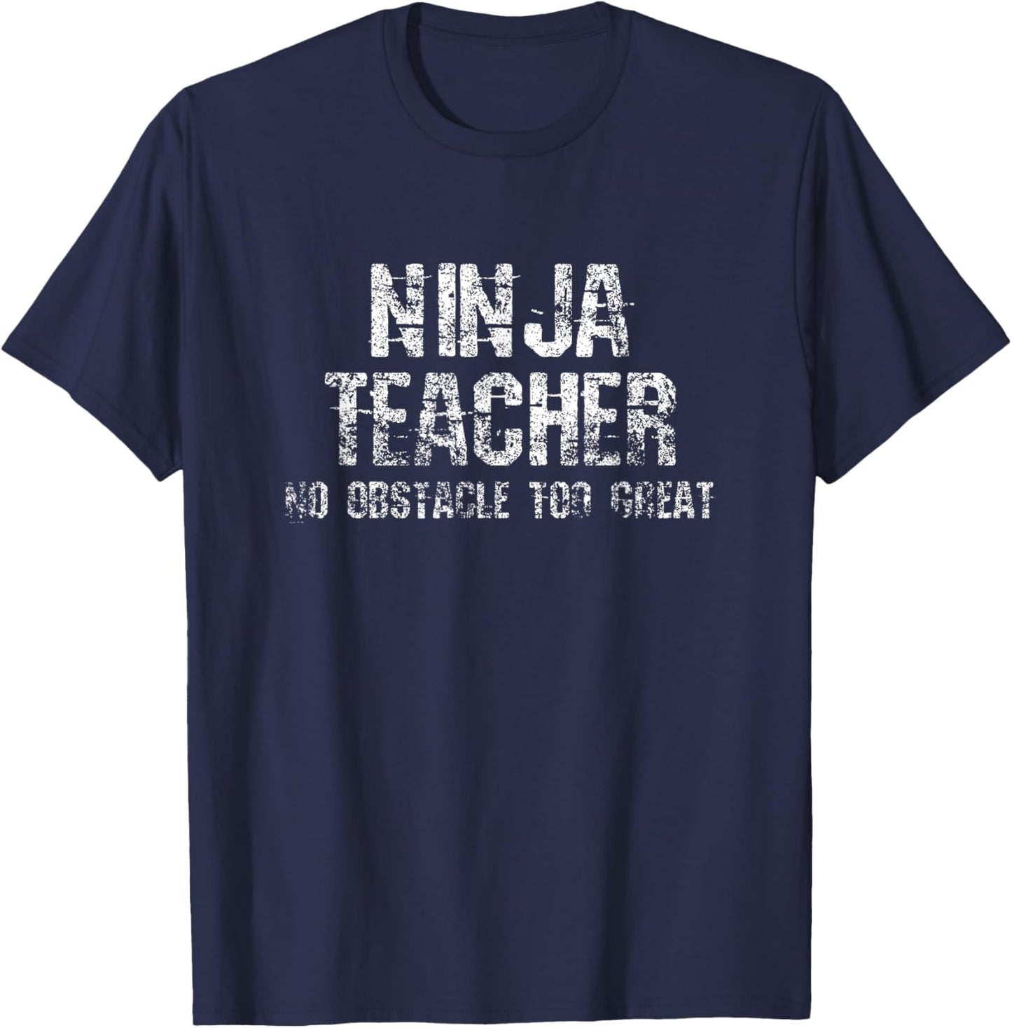 Ninja Teacher Warrior Workout Team Fitness Sports Gym Women T-Shirt - T-Shirt | Navy