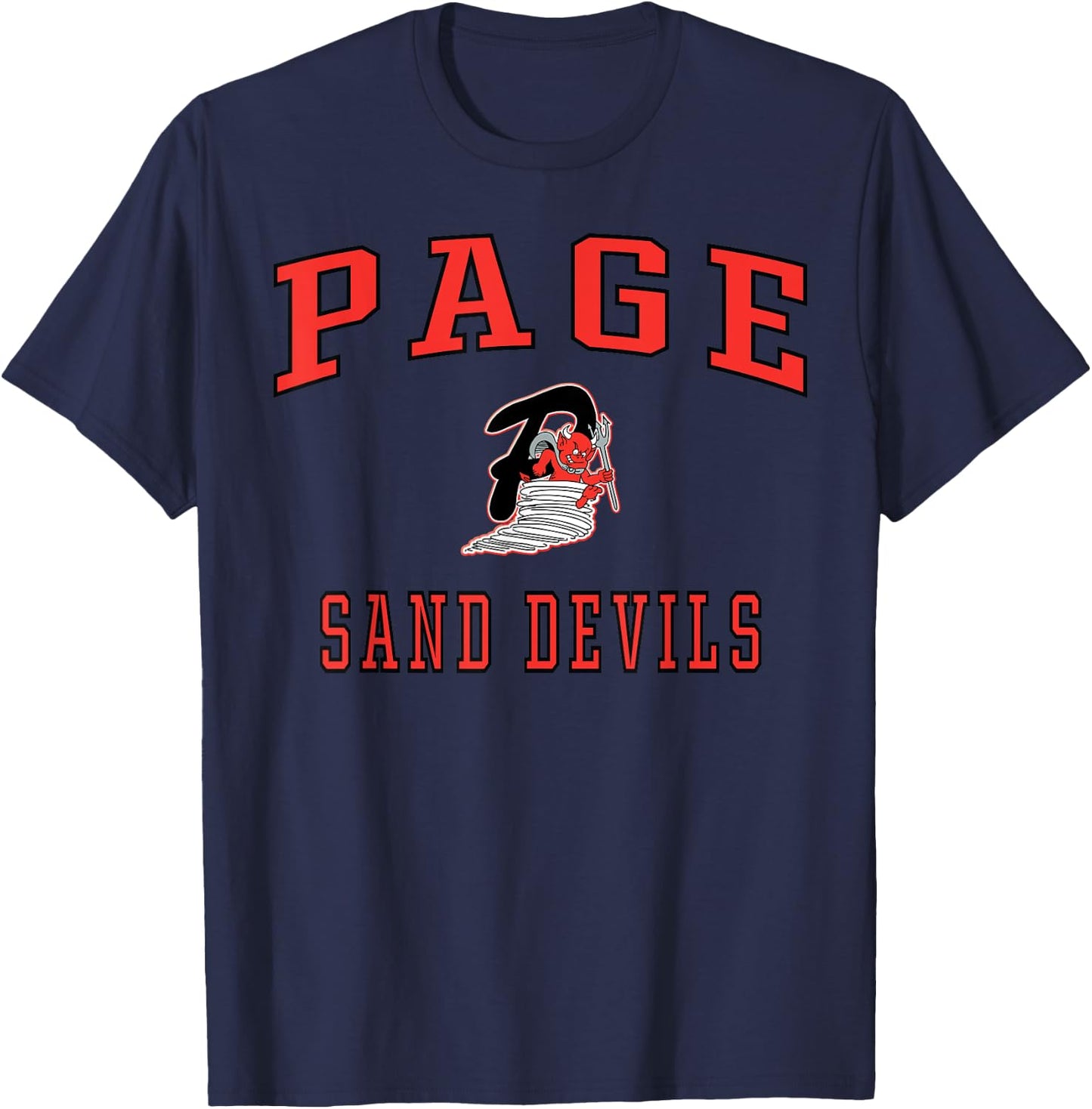 Page High School Sand Devils C1 T-Shirt - T-Shirt | Navy