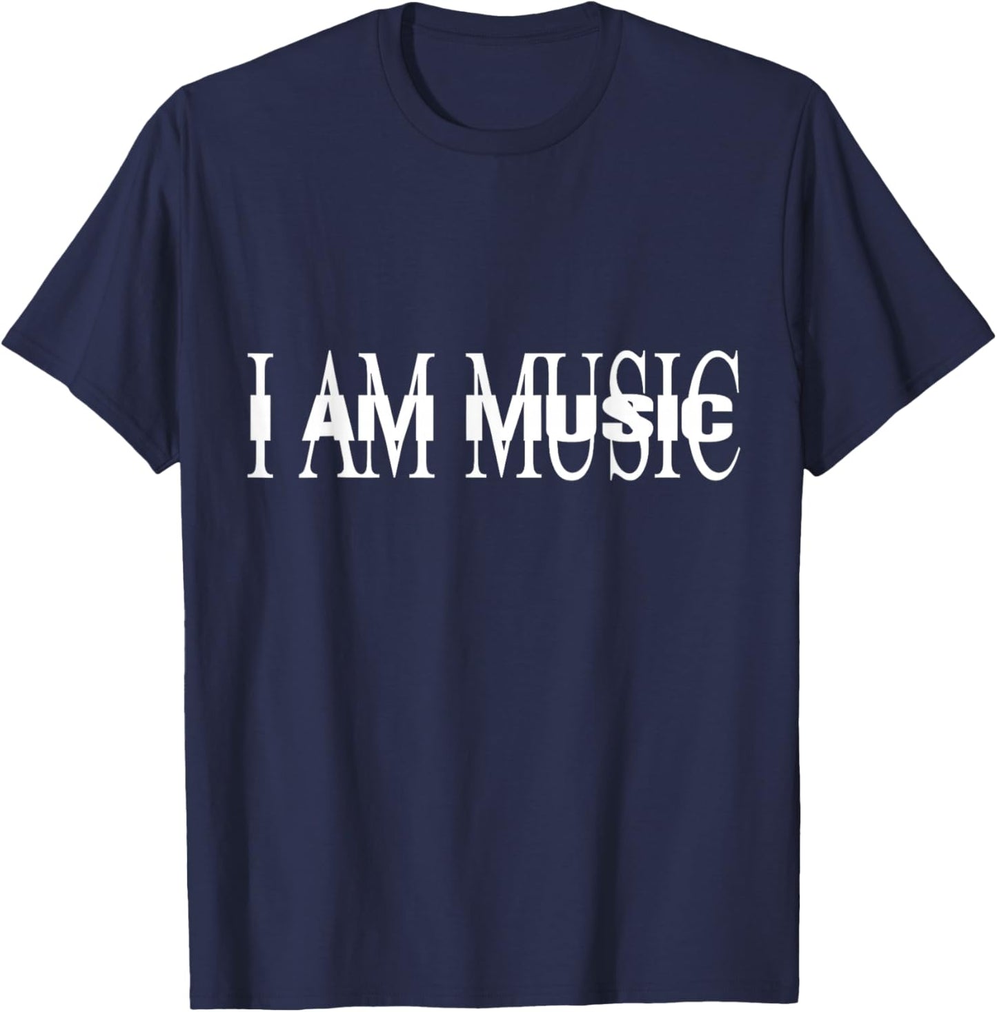 I AM MUSIC album T-Shirt - T-Shirt | Navy