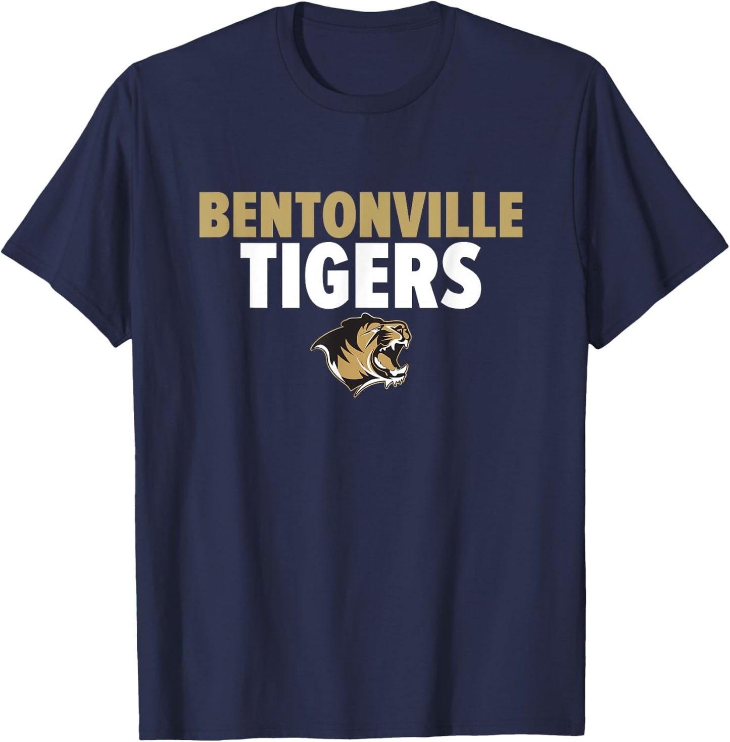 Bentonville Tigers Logo Bold HS T-Shirt - T-Shirt | Navy