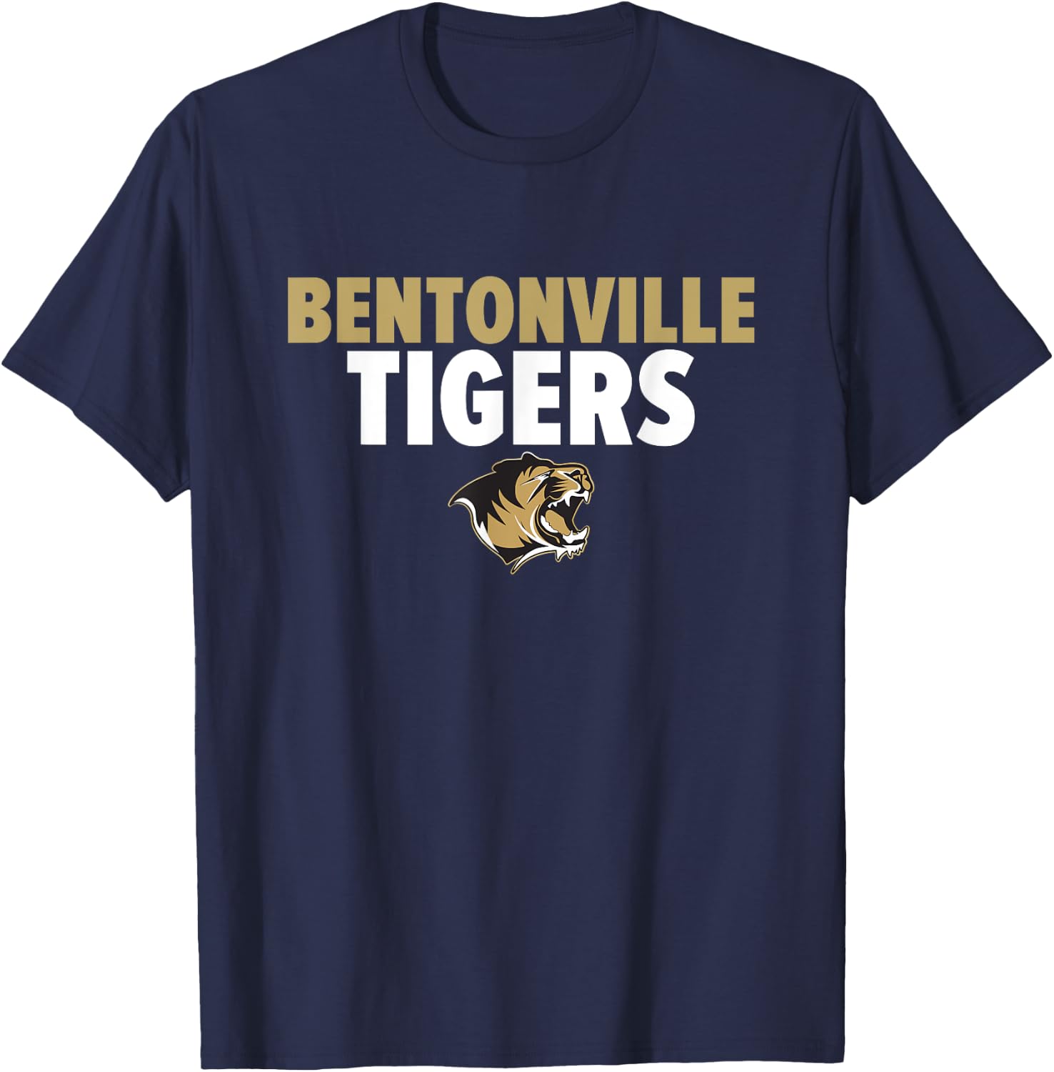 Bentonville Tigers Logo Bold HS T-Shirt - T-Shirt | Navy