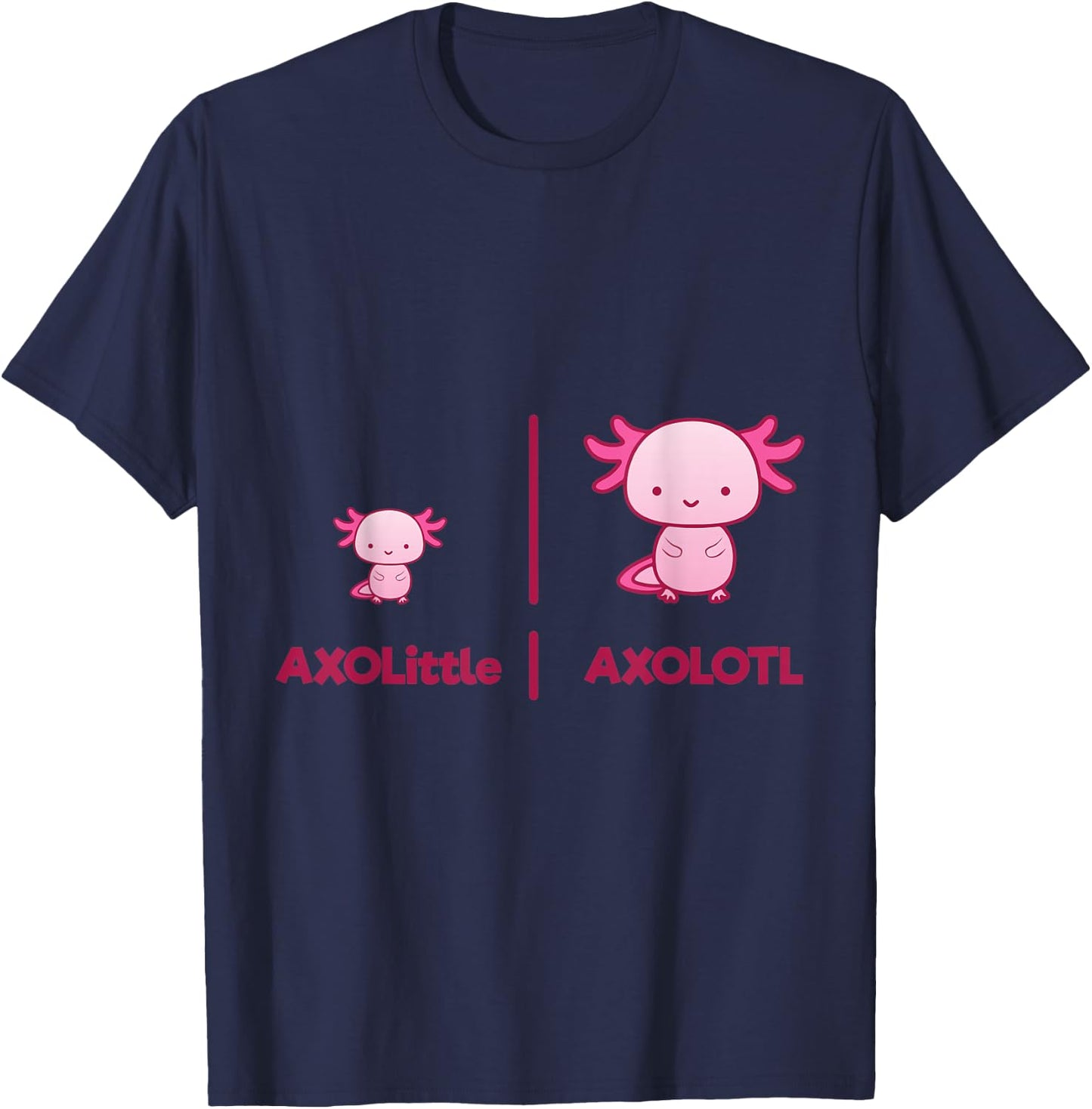 Axolotl Axolittle Funny Gift Aquarium Fans Gift T-Shirt - T-Shirt | Navy