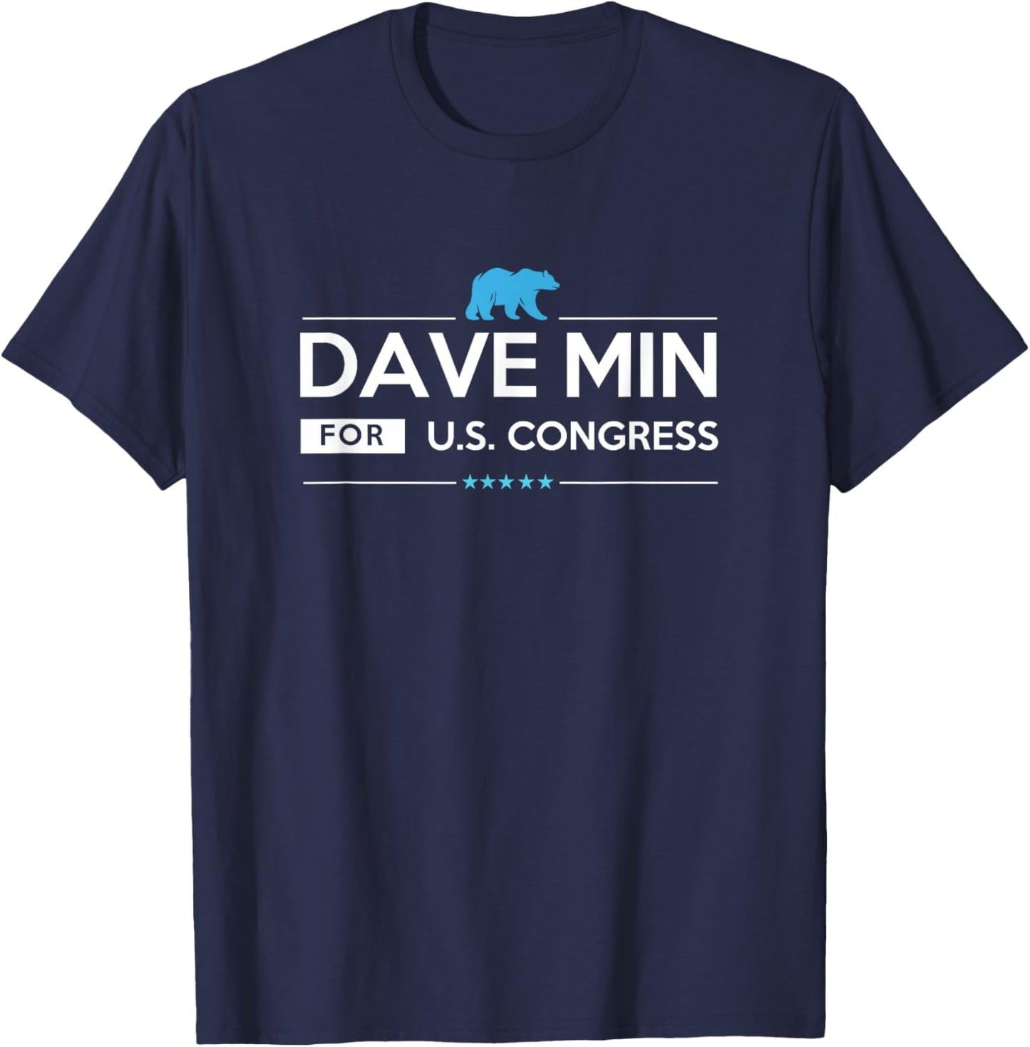 Dave Min California 47th District for Congress CA47 2026 T-Shirt - T-Shirt | Navy
