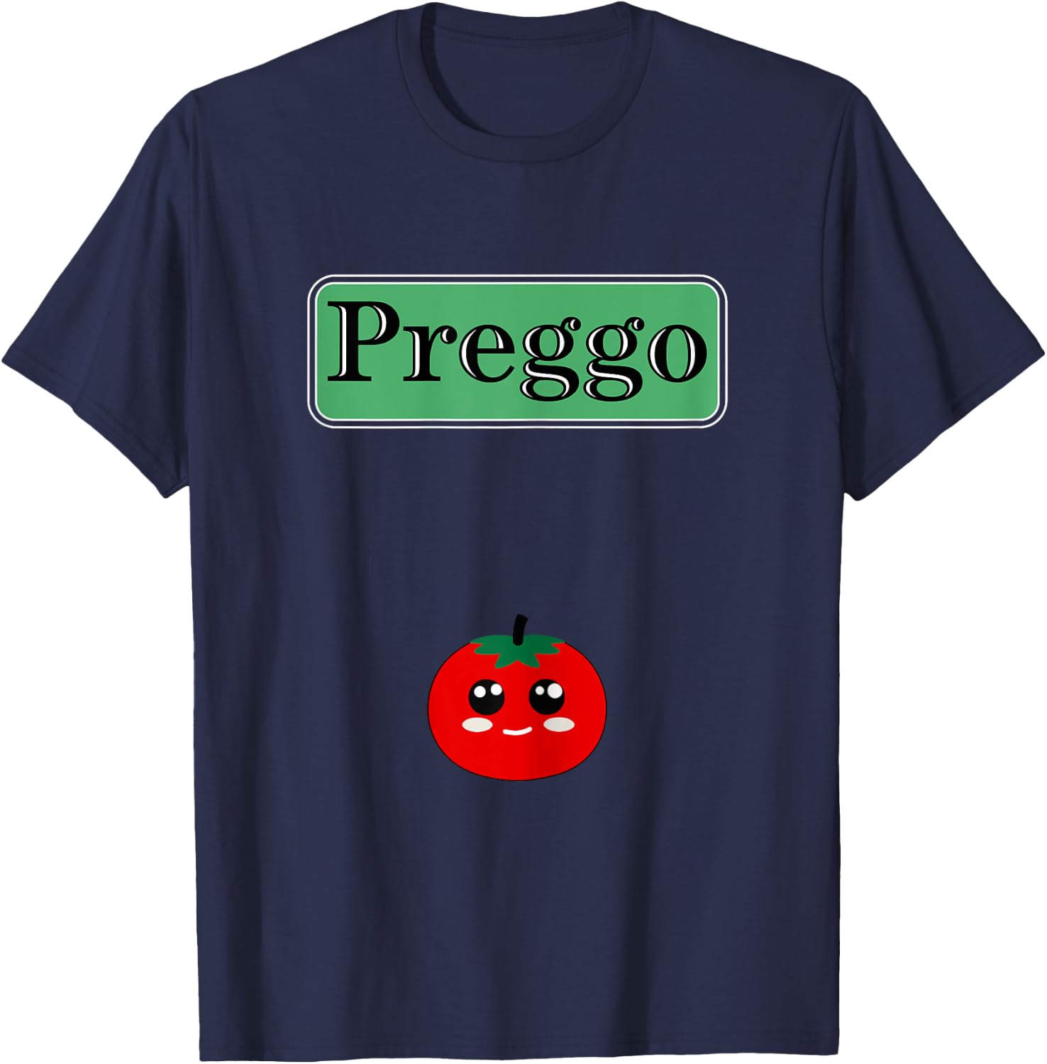 Preggo Sauce Funny Maternity Halloween Costume Tomato Sauce T-Shirt - T-Shirt | Navy