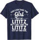 Girl Out Of LITITZ PA PENNSYLVANIA Gift Funny Home Roots USA T-Shirt - T-Shirt | Navy