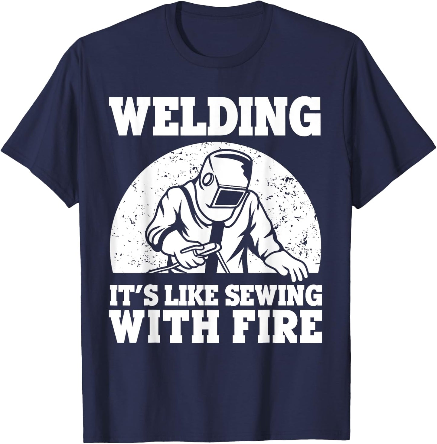 Best Welding Design Women Welder Welding Metal Weld T-Shirt - T-Shirt | Navy