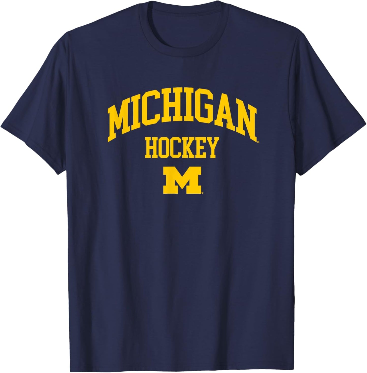 University of Michigan Wolverines Hockey T-Shirt - T-Shirt | Navy