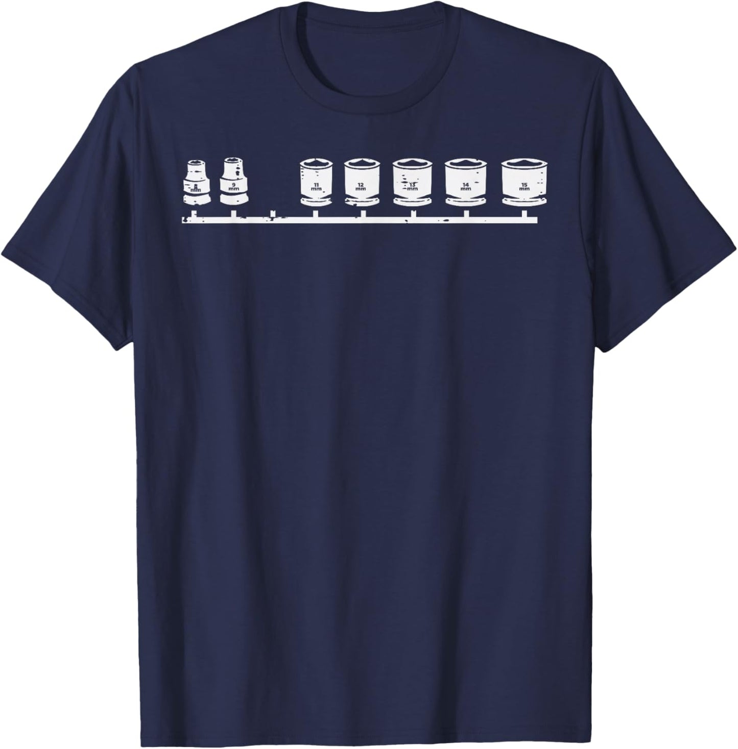 Missing 10mm Socket Funny Car Auto Mechanic Garage Men Dad T-Shirt - T-Shirt | Navy