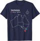 Tasmania Australian Flag Been There Check Off Map Tasmanian T-Shirt - T-Shirt | Navy