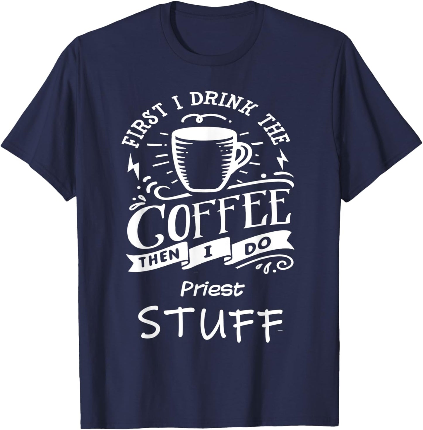 Funny Priest T-Shirt - T-Shirt | Navy