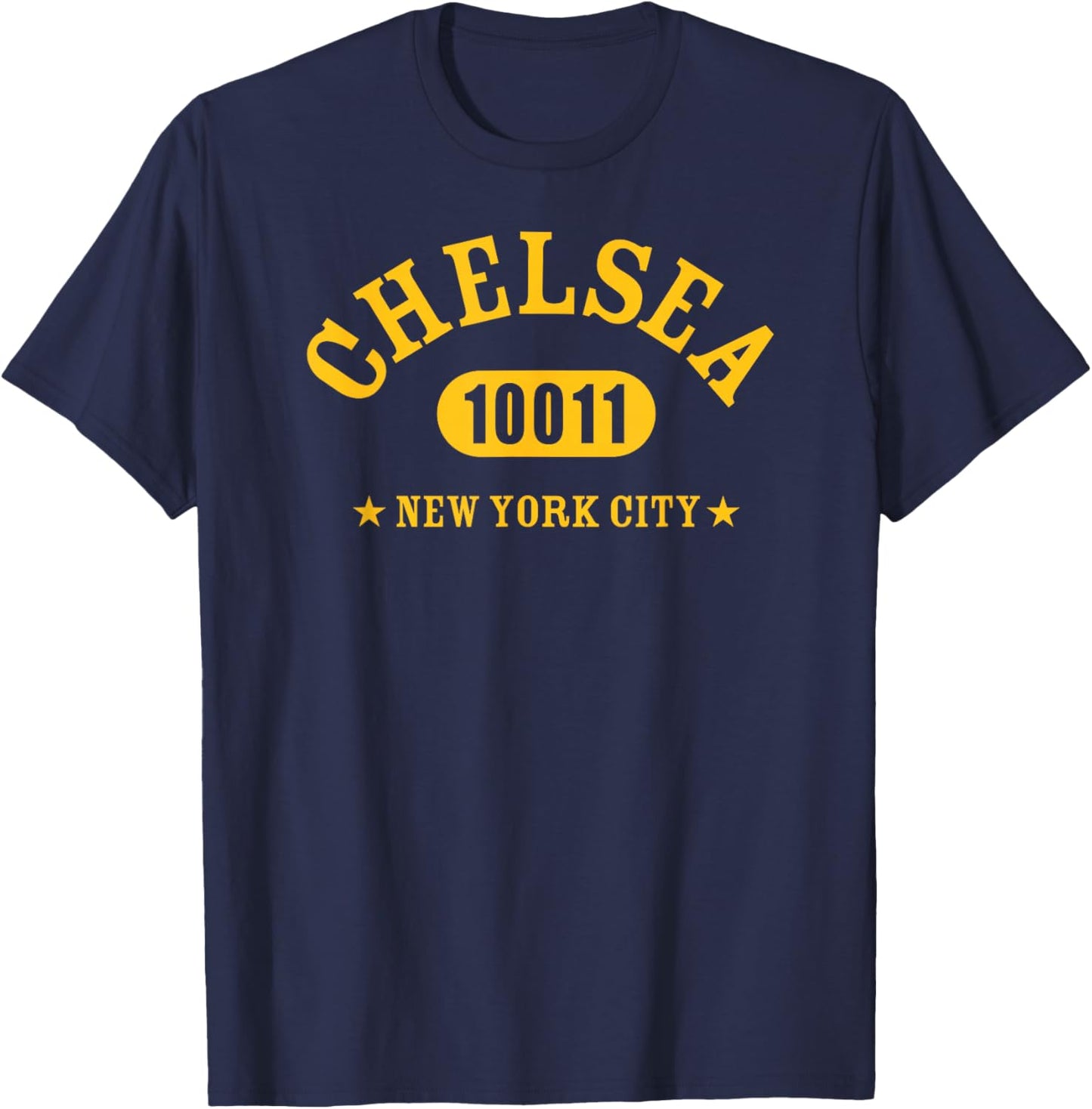 CHELSEA 10011 NEW YORK CITY / NYC Athletic Design T-Shirt - T-Shirt | Navy