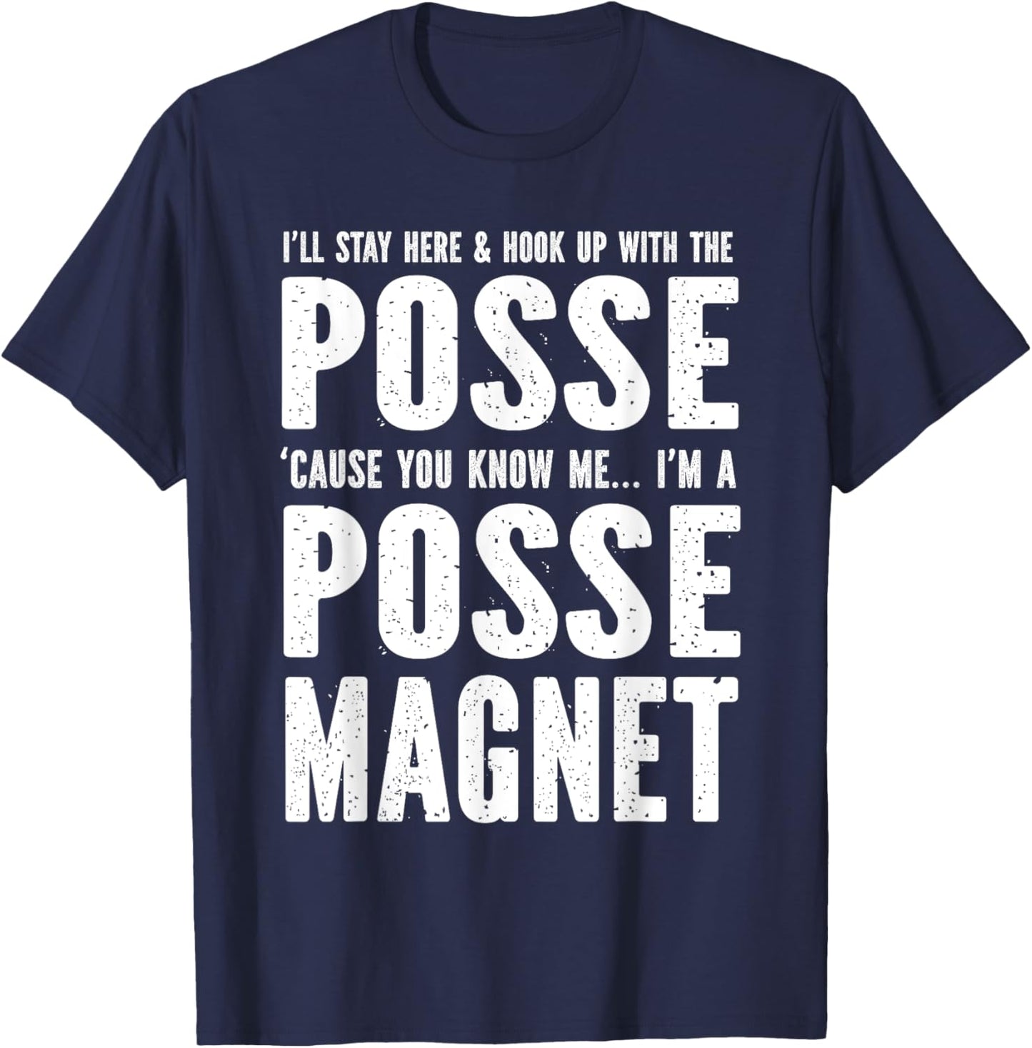 Posse Magnet Full Funny SPN T-Shirt - T-Shirt | Navy