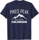PIKES PEAK COLORADO Climbing Summit Club Outdoor Gift T-Shirt - T-Shirt | Navy