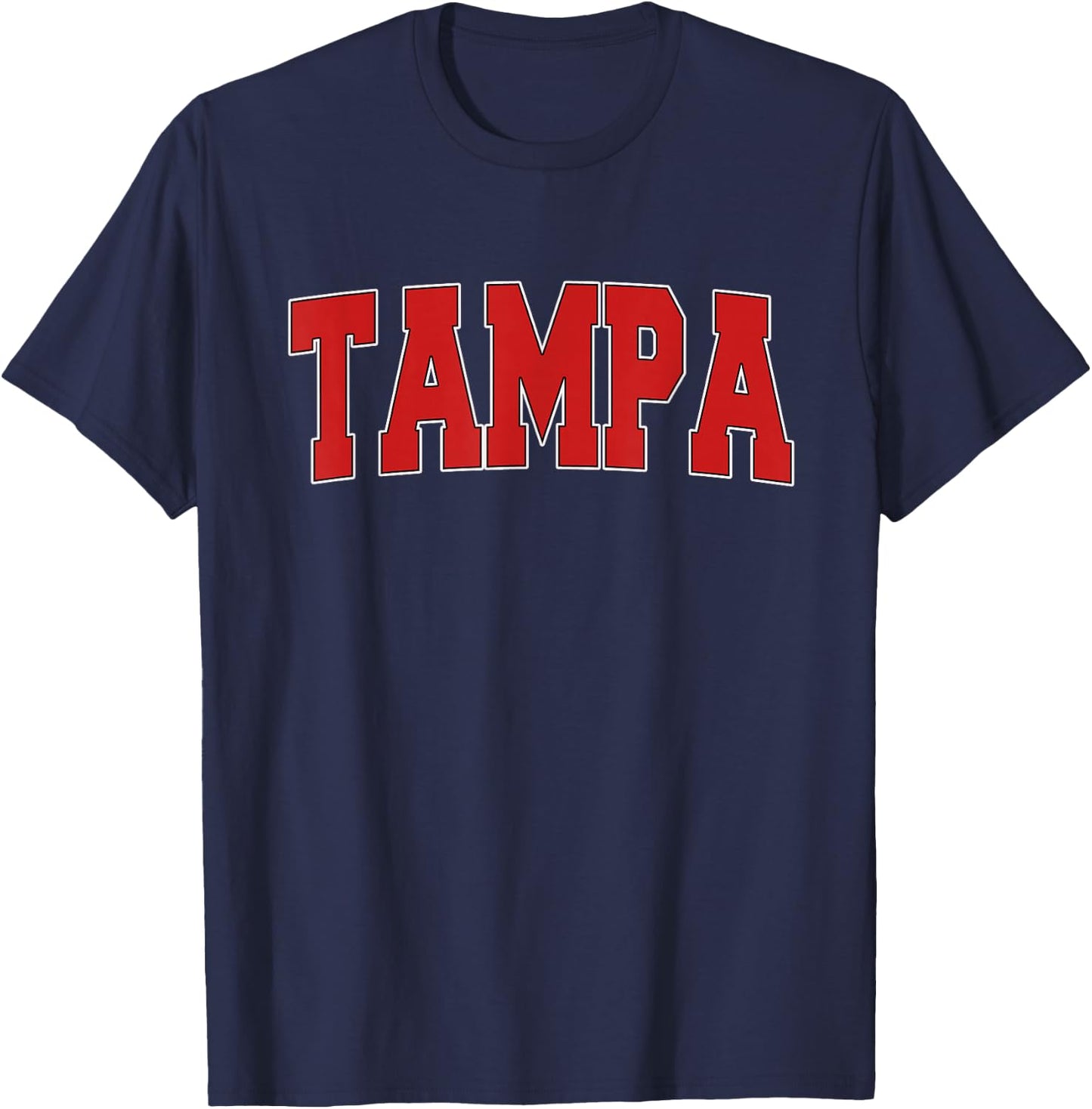 Tampa FL Florida Varsity Style USA Vintage Sports T-Shirt - T-Shirt | Navy