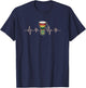 Djembe Trommel Drummer Musikinstrument Afrika Raggae T-Shirt - T-Shirt | Navy