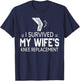 I Survived My Wife’s Knee Replacement Shirt Gift T-Shirt - T-Shirt | Navy