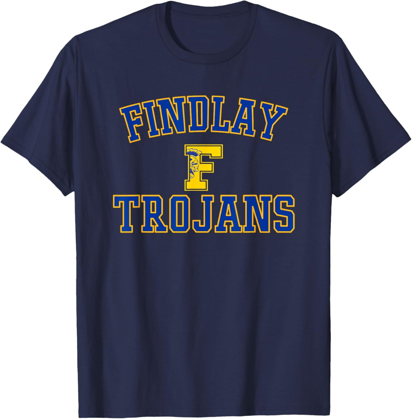 Findlay Trojans Logo Varsity HS T-Shirt - T-Shirt | Navy