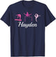 Hayden Name Gift Personalized Gymnastics T-Shirt - T-Shirt | Navy