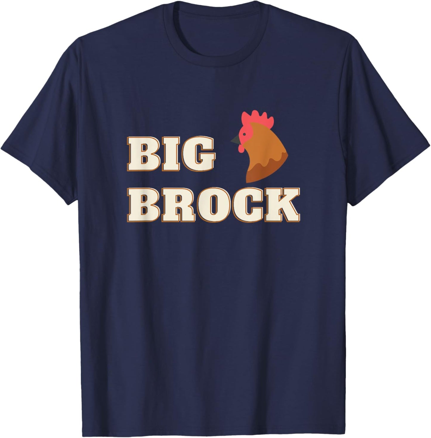 Brock Funny Humor Design T-Shirt - T-Shirt | Navy