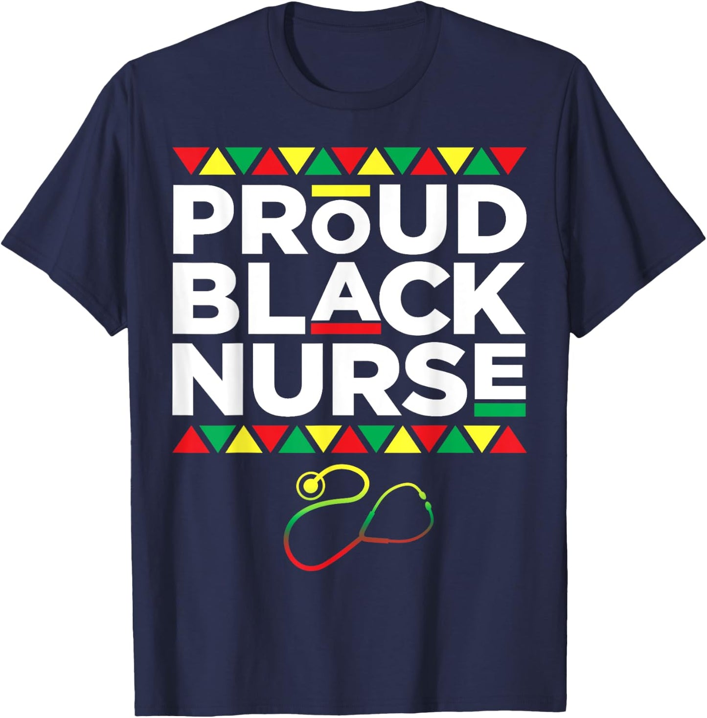 Women Dope Proud Black Nurse Black History Month Nurse Gift T-Shirt - T-Shirt | Navy