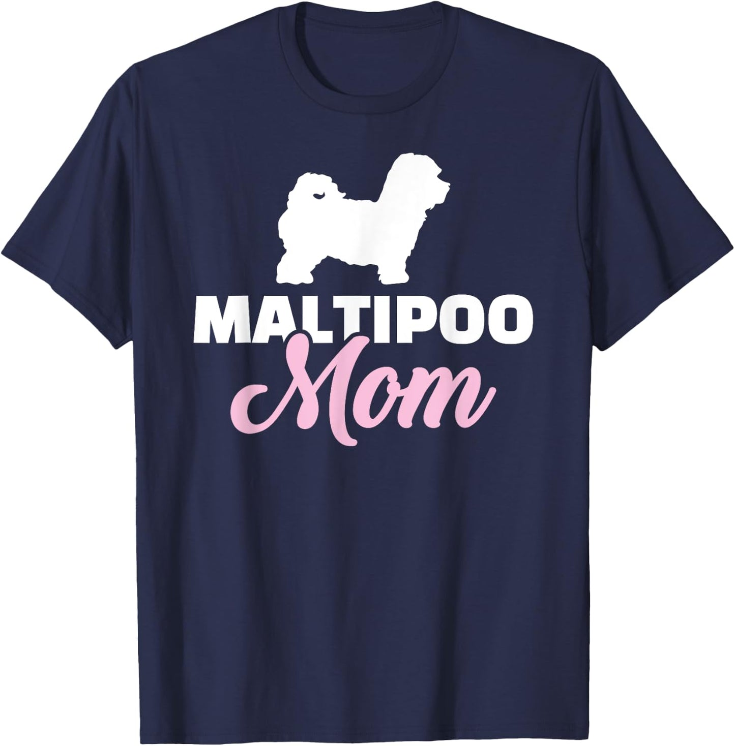 Maltipoo mom T-Shirt - T-Shirt | Navy