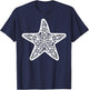 Starfish Mandala Yoga Meditation Summer Vacation Sea Life T-Shirt - T-Shirt | Navy