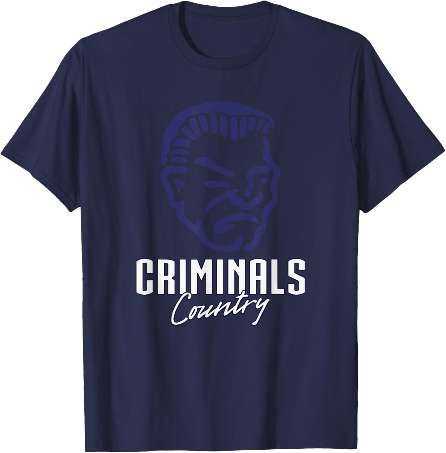 Yuma Criminals Logo Country HS T-Shirt - T-Shirt | Navy