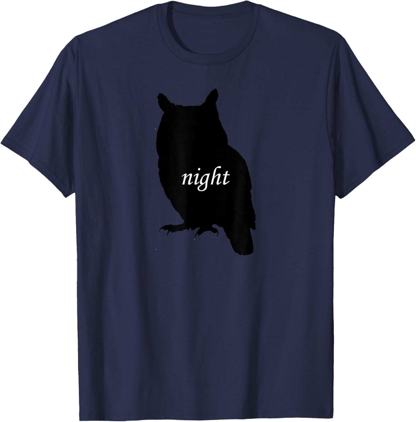 Night Owl! Silhouette T-Shirt - T-Shirt | Navy