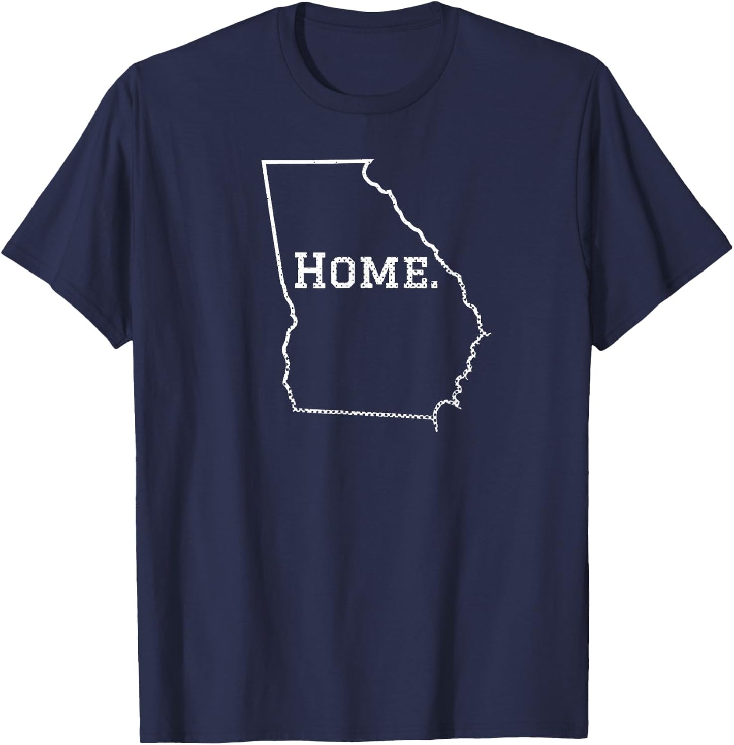 Distressed Georgia Home T-Shirt - T-Shirt | Navy