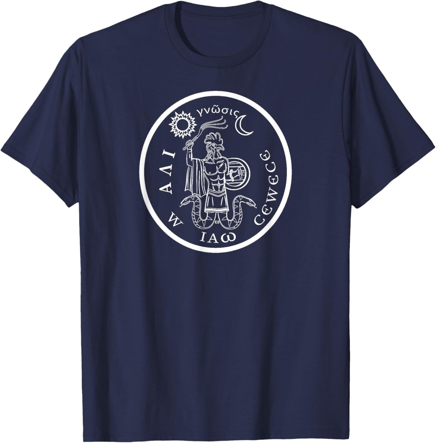 Abraxas God IAO T-Shirt - T-Shirt | Navy