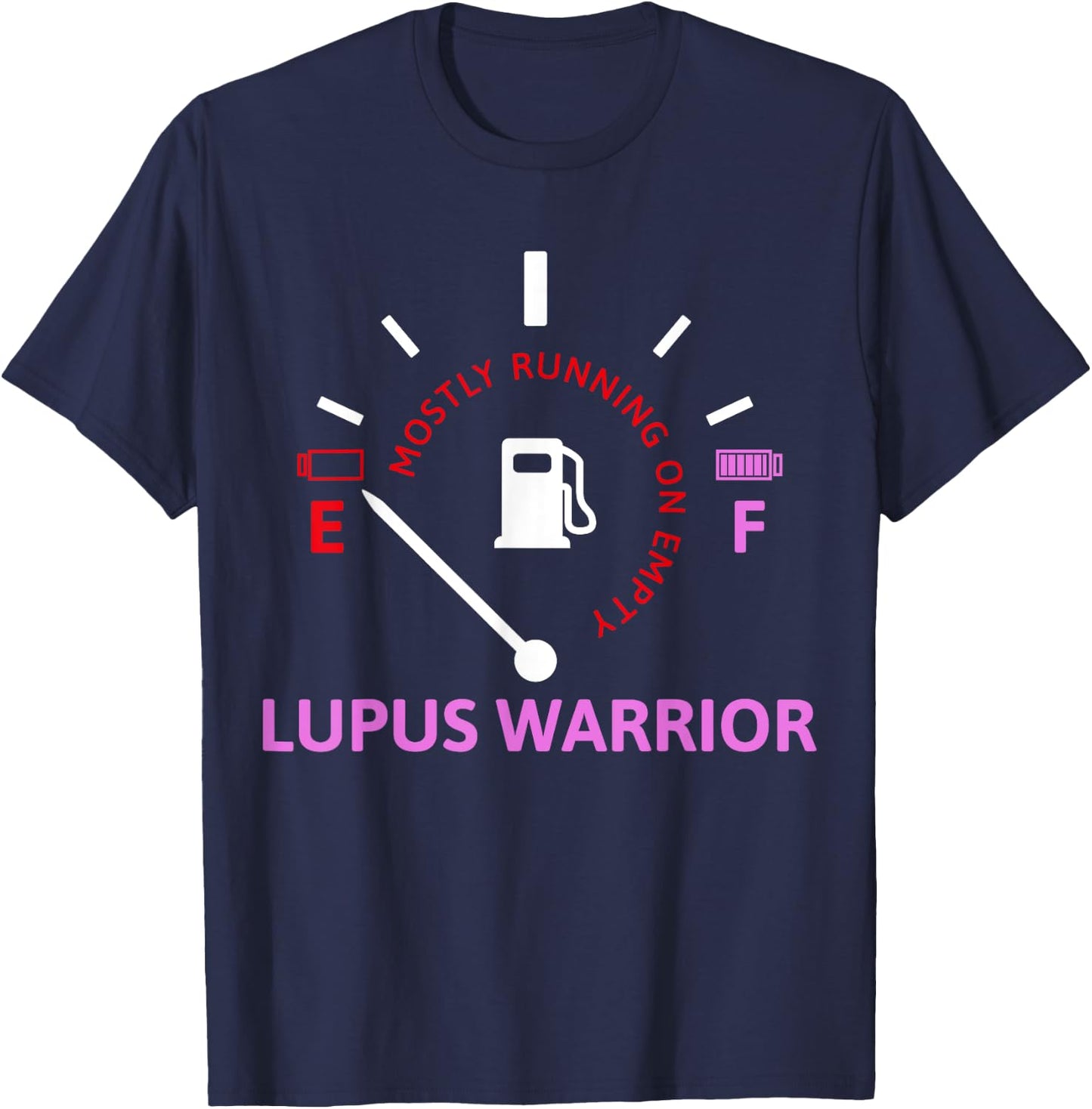 Mostly Running On Empty Lupus Warrior T-Shirt - T-Shirt | Navy