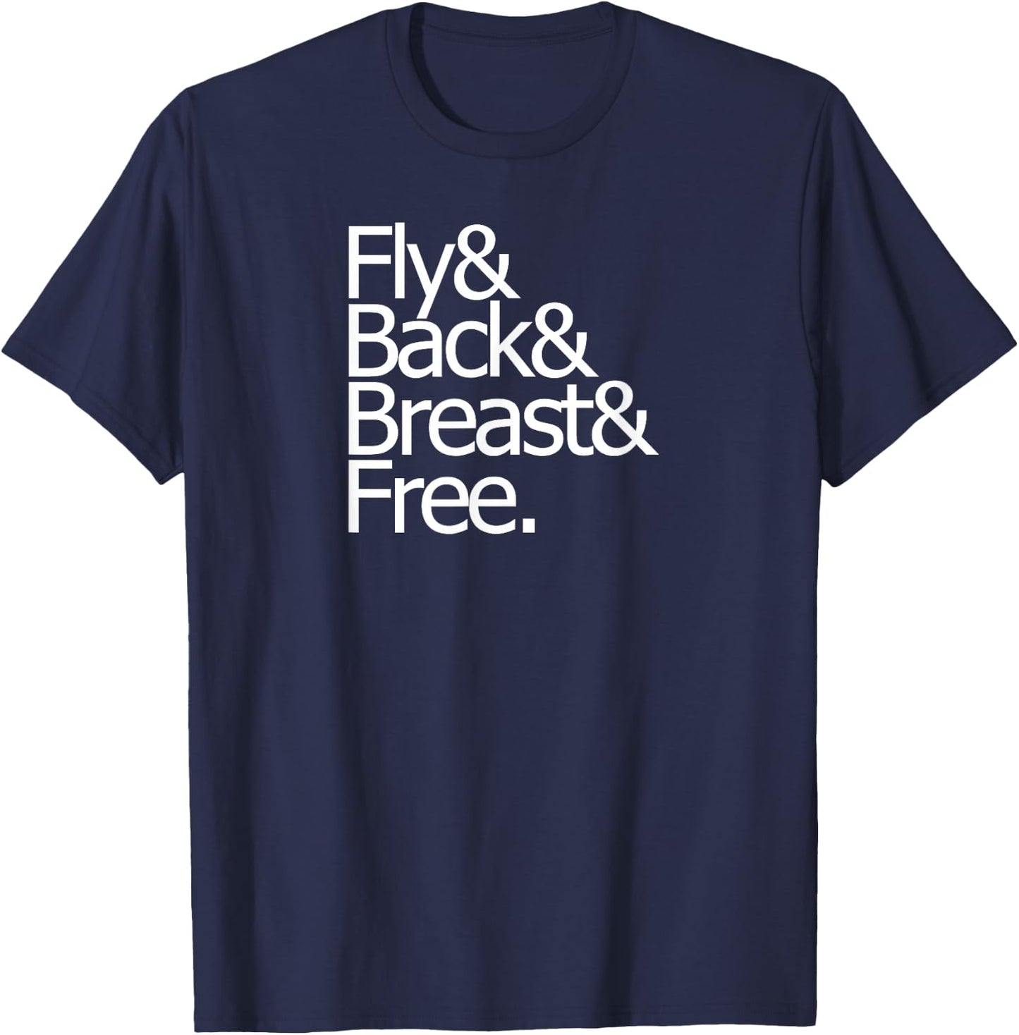 Team IM individual medley fly back breast free swim logo T-Shirt - T-Shirt | Navy
