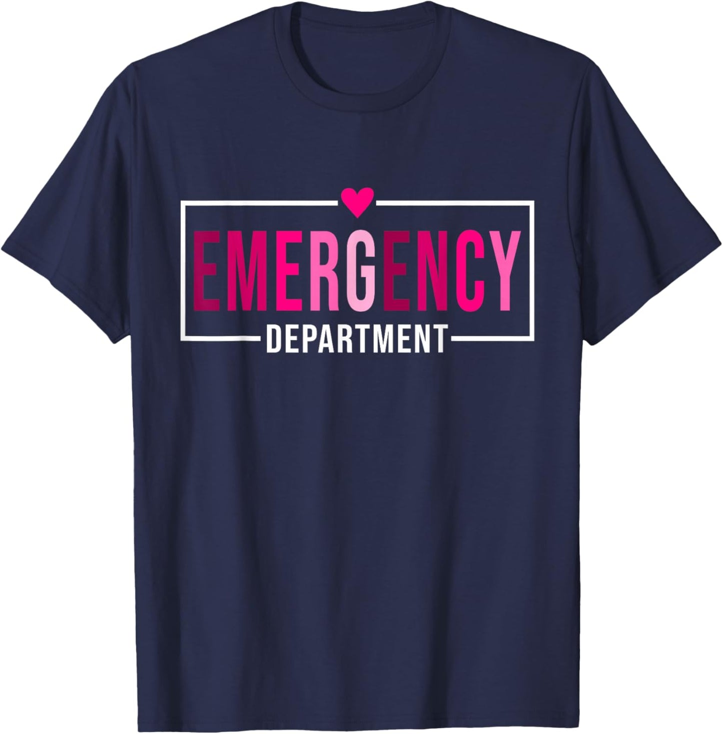Emergency Department Emergency Room Healthcare Nursing Nurse T-Shirt - T-Shirt | Navy