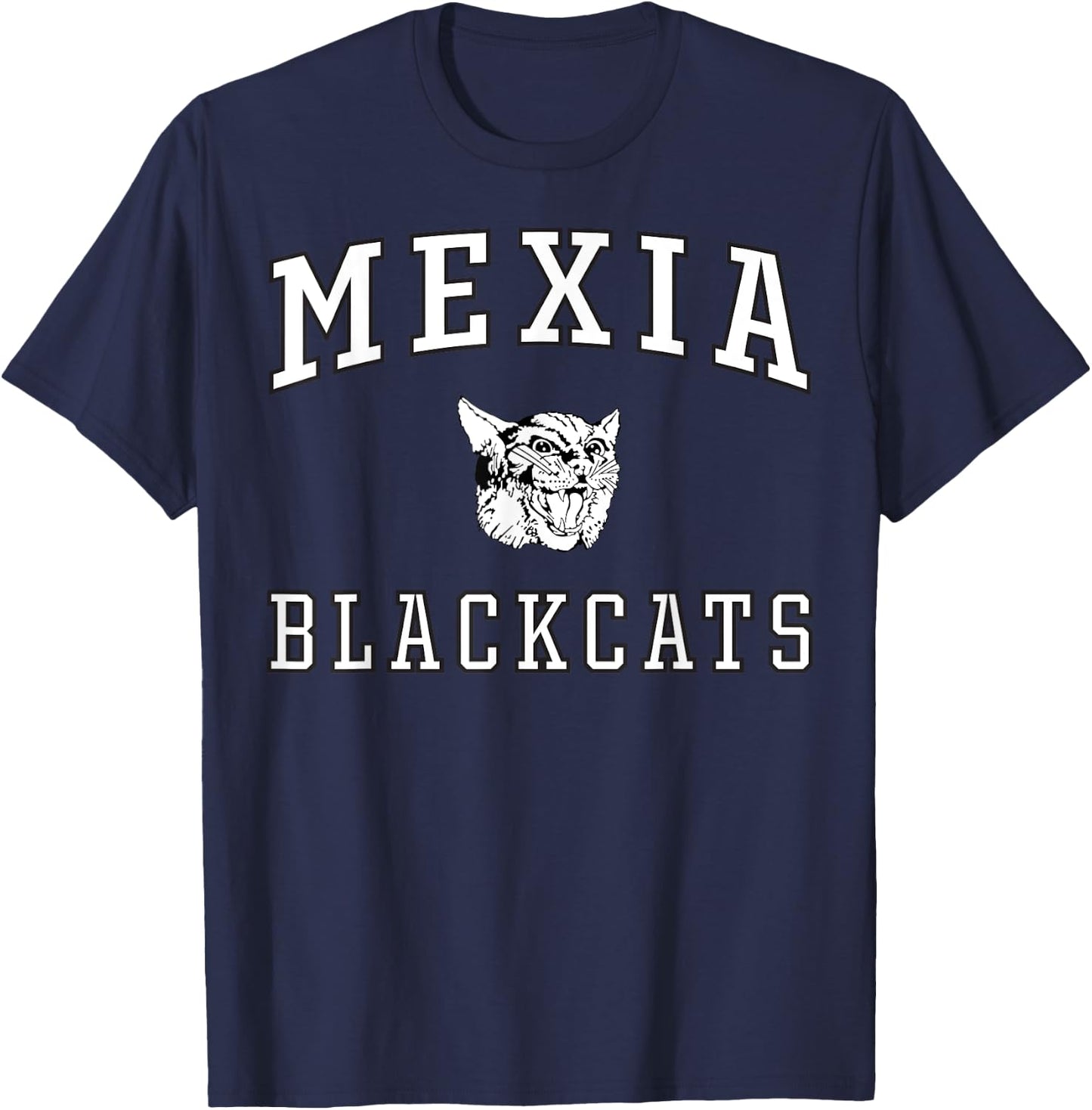 Mexia High School Blackcats C1 T-Shirt - T-Shirt | Navy