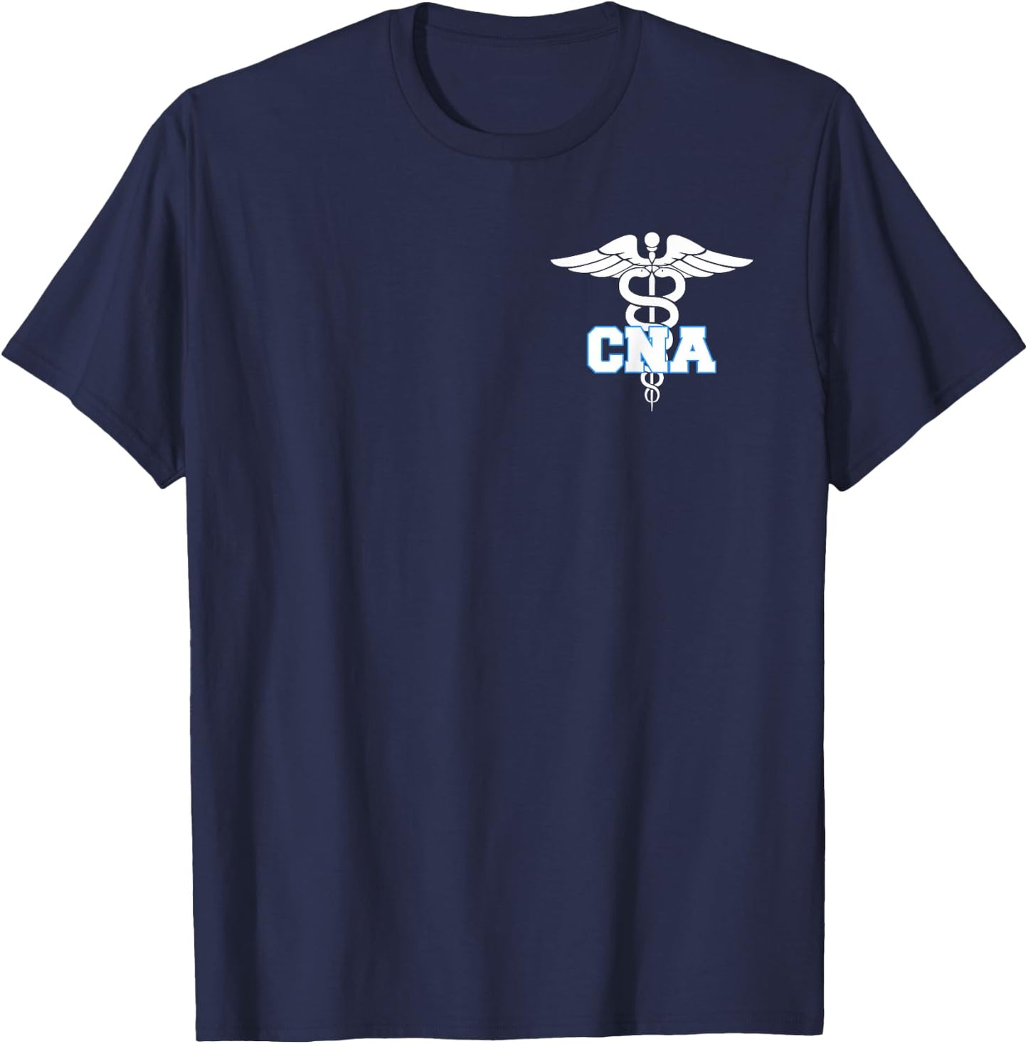 CNA Caduceus Medical Symbol Nurse Gifts T-Shirt - T-Shirt | Navy