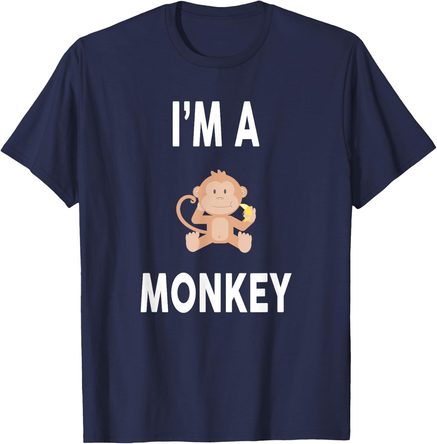 I'm A MONKEY Funny MONKEY T-Shirt - T-Shirt | Navy