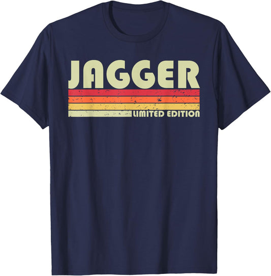 JAGGER Gift Name Personalized Funny Retro Vintage Birthday T-Shirt - T-Shirt | Navy