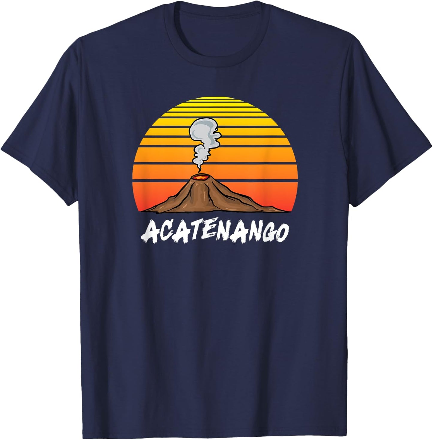 Guatemalan Souvenir Chapin Gift Guatemala Acatenango Volcano T-Shirt - T-Shirt | Navy