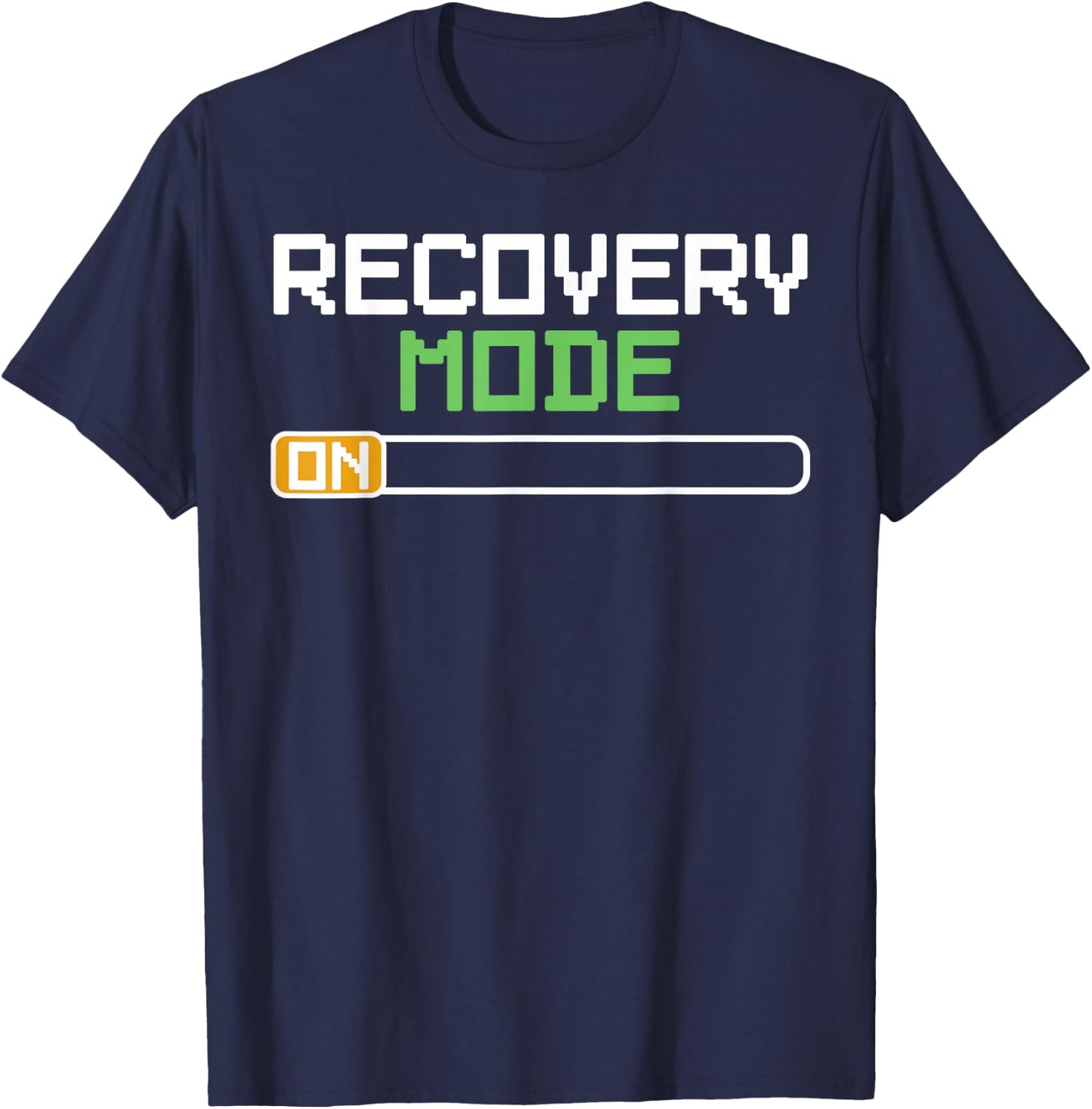 Recovery Mode On Get Well Gifts Funny Injury T-Shirt - T-Shirt | Navy