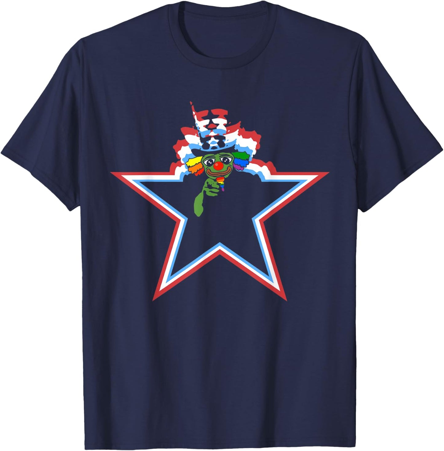 World War Clown Uncle Honkler T-Shirt - T-Shirt | Navy