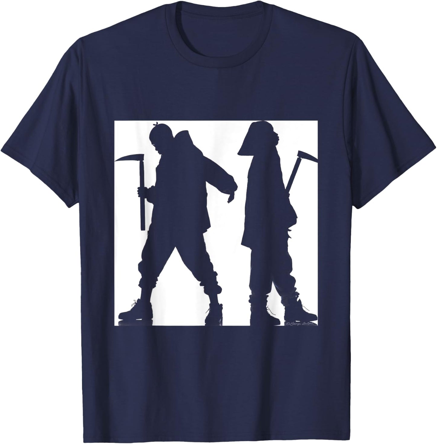 Mobb Deep Juvenile Hell B&W By George DuBose T-Shirt - T-Shirt | Navy