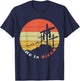 Retro He Risen Jesus Christian Religous Easter Sunday Jesus T-Shirt - T-Shirt | Navy
