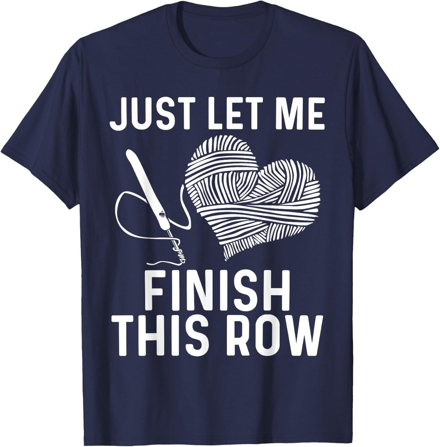 Best Crocheting Art Women Crocheter Crochet Lover T-Shirt - T-Shirt | Navy