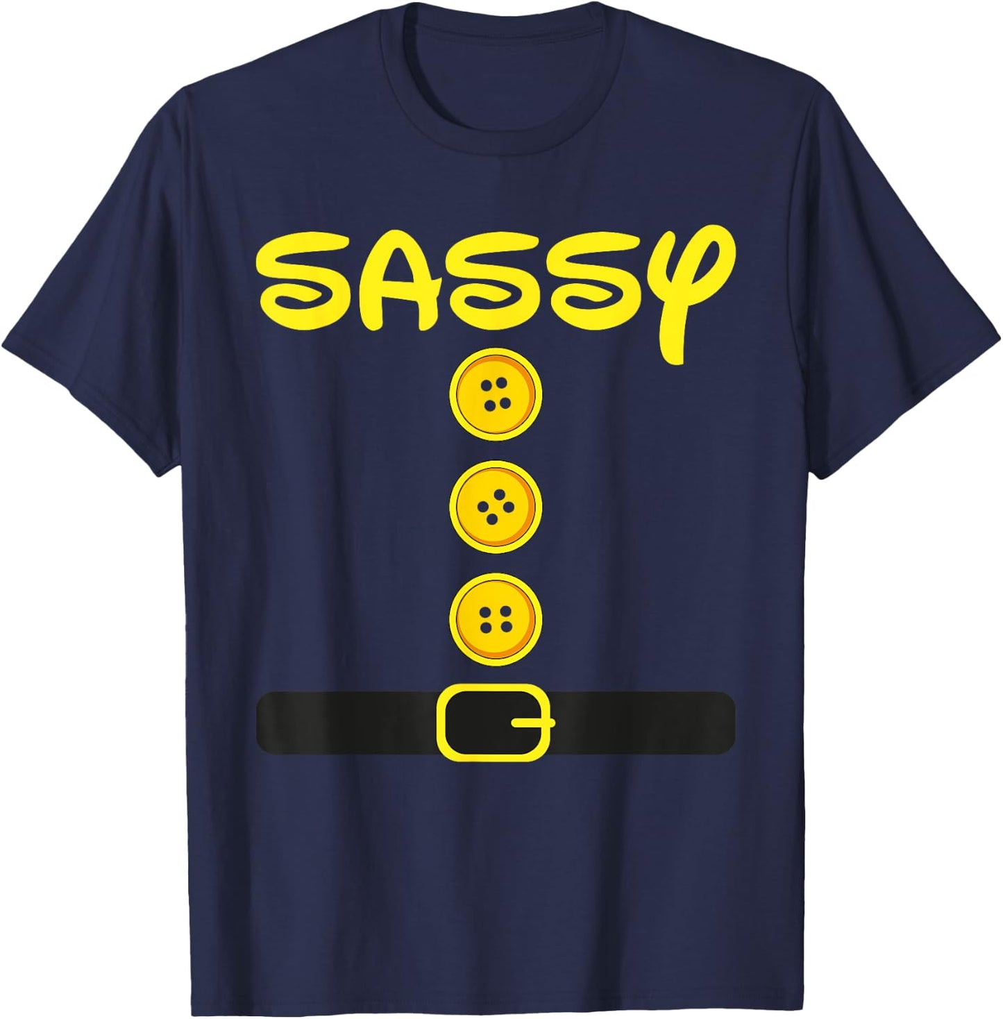 Sassy-Dwarf Halloween Costume Color Family Matching Dwarf T-Shirt - T-Shirt | Navy