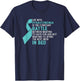 Life With Dysautonomia Dysautonomia Awareness Turquoise Pots , Small, Black T-Shirt - T-Shirt | Navy